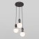 Suspended lamp with glass lamps of Bubble, 60W, E27, 30x30 cm