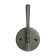 Furniture hook CAPPIO SIMPLE, two -rOP, graphite color, 4 pcs.