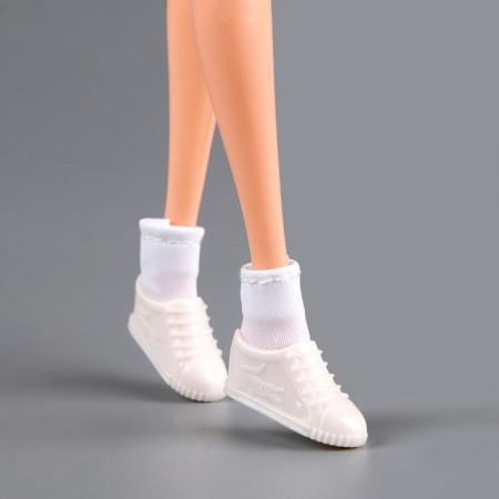Socks for dolls, white color-3