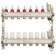 Collector Group ONDO, 1 "X3/4", 7 outputs, with consumables, stainless steel
