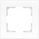 Frame for 1 post WL01-FRAME-01, white matte color, glass material