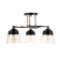 Rory chandelier 3he27 40w Black 44x44x17.5 cm