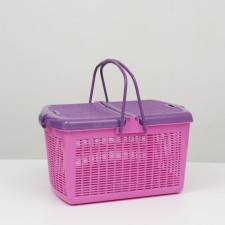 Basket 47x36x27.5 cm, purple