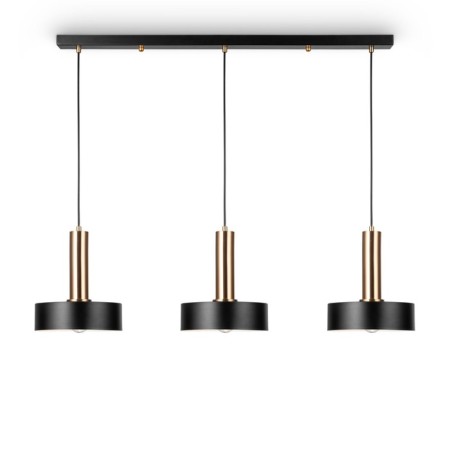 Suspended lamp Freya Fr4008PL-03BBS IZZA, 900x200x1235 mm, E27, 3x40W, black color and brass