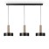 Suspended lamp Freya Fr4008PL-03BBS IZZA, 900x200x1235 mm, E27, 3x40W, black color and brass