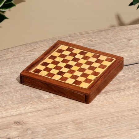 Magnetic chess 20.5x20.5x3.5 cm, shisham tree-1
