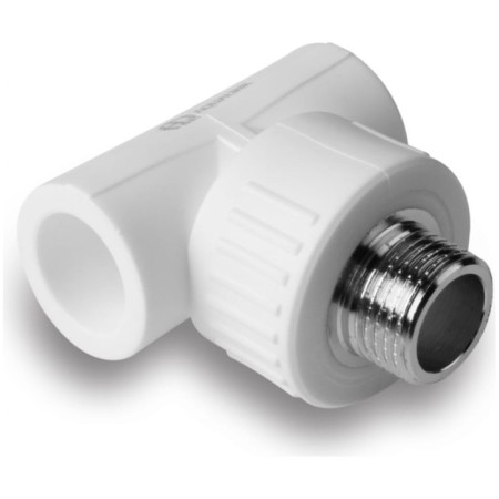 Combined Aqualink, polypropylene tee, d = 25 mm x 1/2 ", external thread