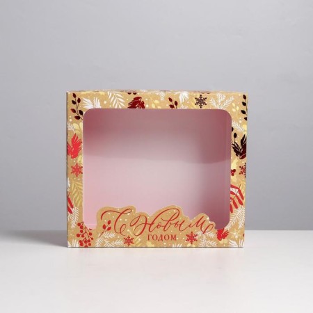 Gift box "Farina", 23.5 x 20.5 x 5.5 cm, New Year-4