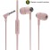 Headphones More Choice G20, microphone, vacuum, 95 dB, 32 Ohm, 3.5 mm, 1.1 m, pink