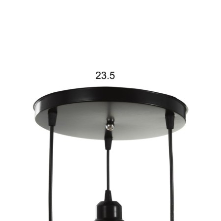 Bayerlux lamp "Batista" 3x40W E27 Black 37x37x90cm-4