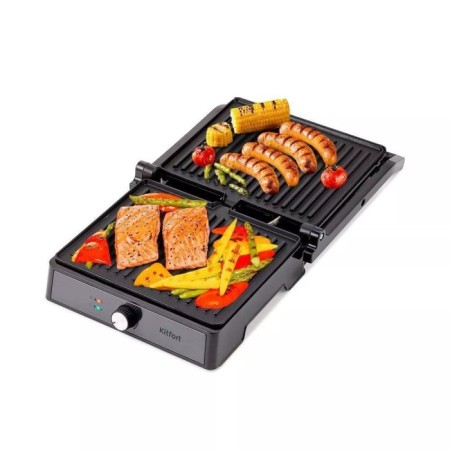 Electric grill KitFort KT-1699, 2000 W, anti-stick coating, 29x24 cm, black-3