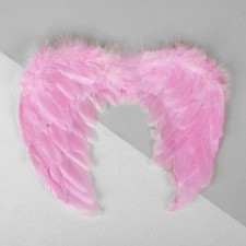 Angel wings, elastic band, pink color