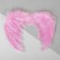 Angel wings, elastic band, pink color