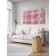 Decorative panel with photo printing "side of hearts", horizontal, size 150x200 cm