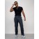 Sports male winter, size 52, dark blue color