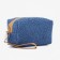 Cosmetic bag with a zipper, with a lining, blue color