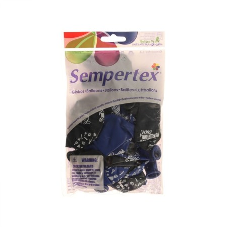 Shar Latex 12 “Happy Birthday, Son!”, Pastel, set of 15 pcs., Blue color, dark blue-2
