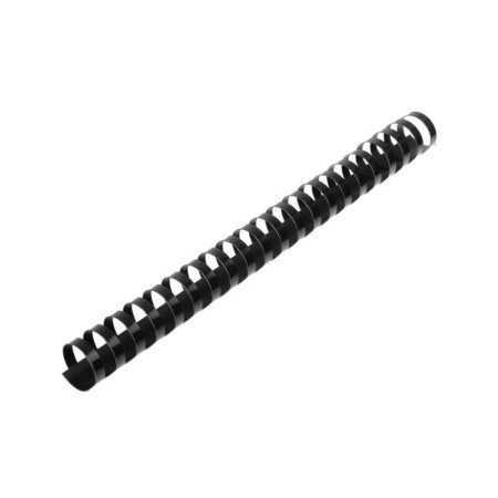 Plastic binding springs, d = 22mm, 50 pieces, sew 151-190 sheets, black, Geleos-1