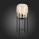 The floor lamp ST LUCE. SL1050.515.01. Burasca. 1x40 W, E27, 38x38x92 cm, black color