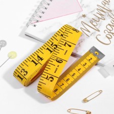 Portnovskaya centimeter tape, 300 cm (cm/inch), yellow color
