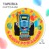 Paper plate "Happy Birthday!", 18 cm, blue tractor