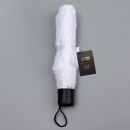 Mechanical umbrella "plain", 3 additions, 8 spokes, r = 48 cm, white color-9