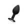 Anal plug Popo pleasure by toyfa with a rhinestone S, 7.2 cm, D 2.8 cm, 25 g
