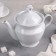 Porcelain kettle "Lingerie", 800 ml, white color