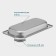 Gastrootiness 1/3 of stainless steel, 40 mm, 32.7 × 17.6 × 4 cm, thickness 0.8 mm
