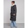 Coat insulated winter female, size 48, black color