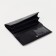 Women's wallet on the button, black color
