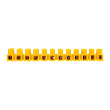 Klement screw block KV-14 6-14, current 20 A, polypropylene yellow rexant (10 pcs.-5