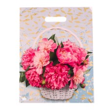Pione Basket package, polyethylene with a cut pen, 31x40 cm, 60 μm