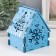 Domik box "Snowflake" Blue 12x10x14 cm (set of 7 parts)