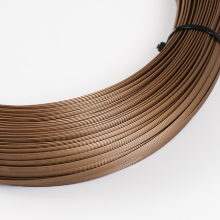 Artificial rattan 6 mm 100 m wave (metallic bronze)-1