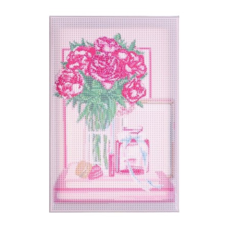 Diamond mosaic on a frame with full filling "Beautiful Flowers", 20 × 30 cm-2