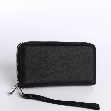Women's wallet with lightning, black color