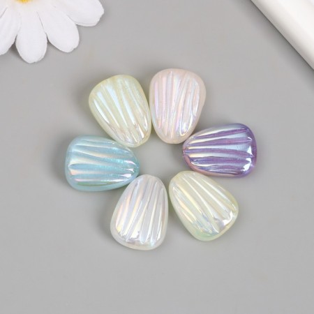Busina for creativity Plastic "irregular shape with stripes" MICS MIX 1x1.8x2.6 cm