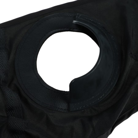 A mask for a horse with a limiter of vision, black-5