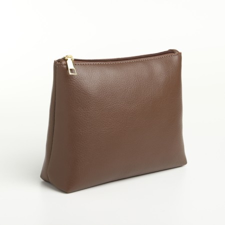 Women's bag on the magnet Textura, medium size, cosmetic bag, brown color-6