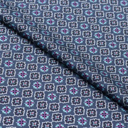 Payer satin fabric, width 150 cm, lilac-gray color-1