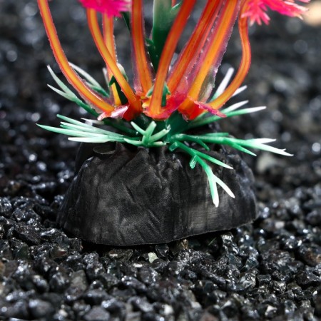 Artificial aquarium plant, 3 x 13 cm, orange-2