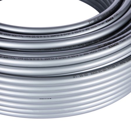 Pipe made of steamed polyethylene rommer, pex-a, d = 16x2.2 mm, oxygen layer, bay 100 m-1