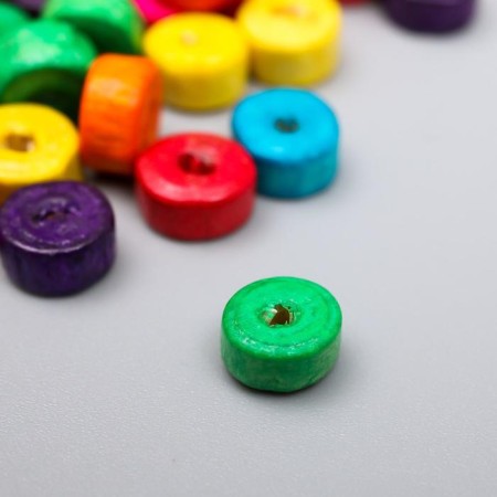 Beads for creativity tree "Flat round multi -colored" set 20 grams 0.6x0.3 cm-1