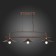 Suspended chandelier ST LUCE. SL265.403.03. Ssarno. 3x60 watts, E27, 85x33.5 cm, coffee color