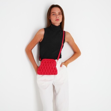 Bag-clate on the farmar, raspberry color-8