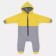 Combineson children's insulated tops "Capitane", height 68 cm, color gray/yellow