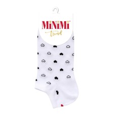 Women's socks Mini Trend, size 35-38, Bianco color