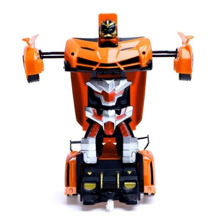 Robot radio -controlled "sportsar", transforms, light and sound effects, mix-3