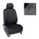Auto-Chekhls for Mitsubishi Lancer X sedan, with the rear armrest, 2007-, black, eco-leather, set